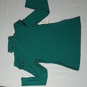 Women's Mock-Neck, Casual Knit, Puff-Sleeve Top,